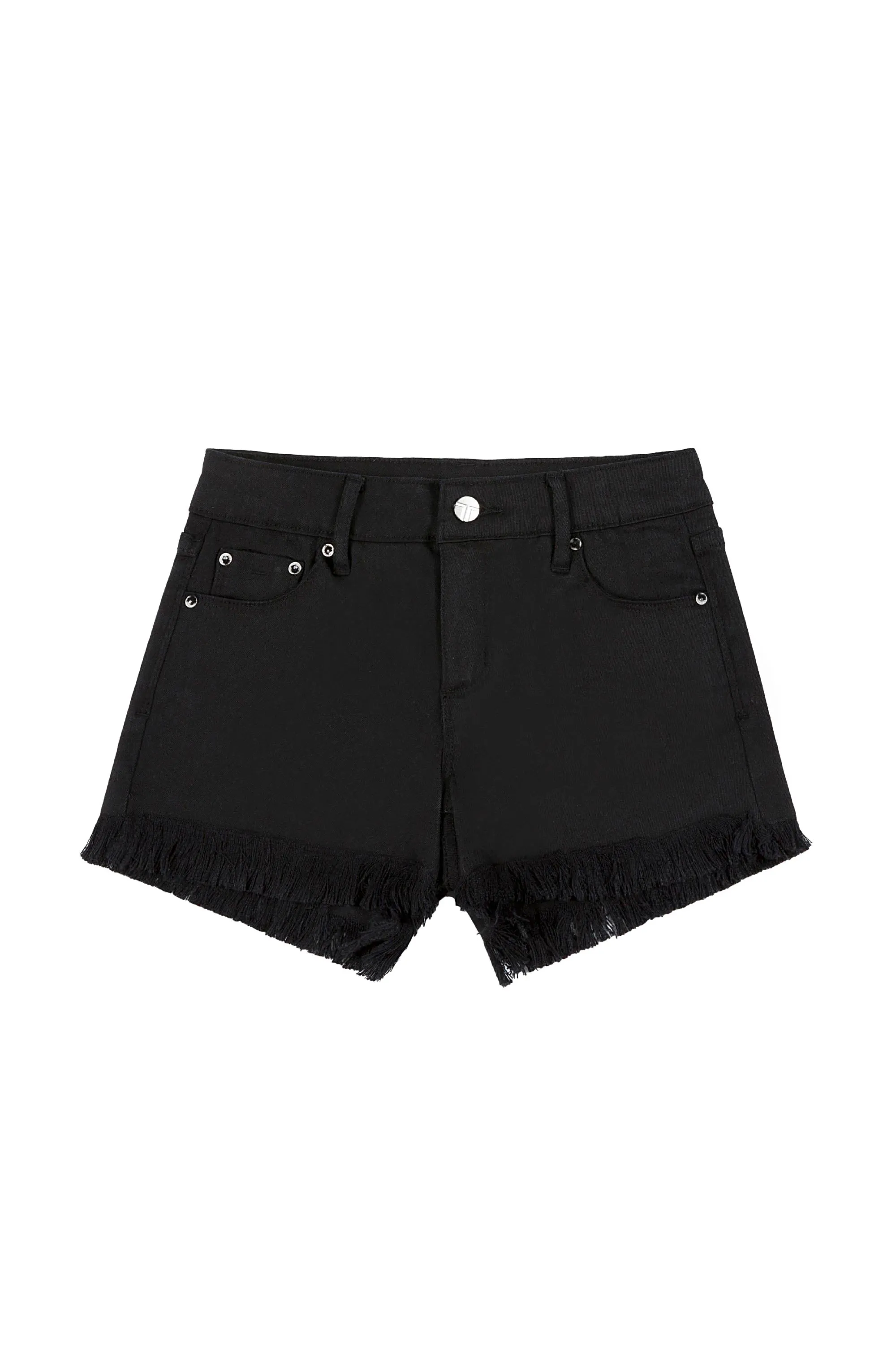 5 Pocket Basic Fray Hem Shorts 2.5 Inseam