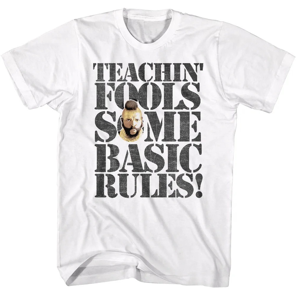 Mr. T Rules For Fools Men's T-Shirt