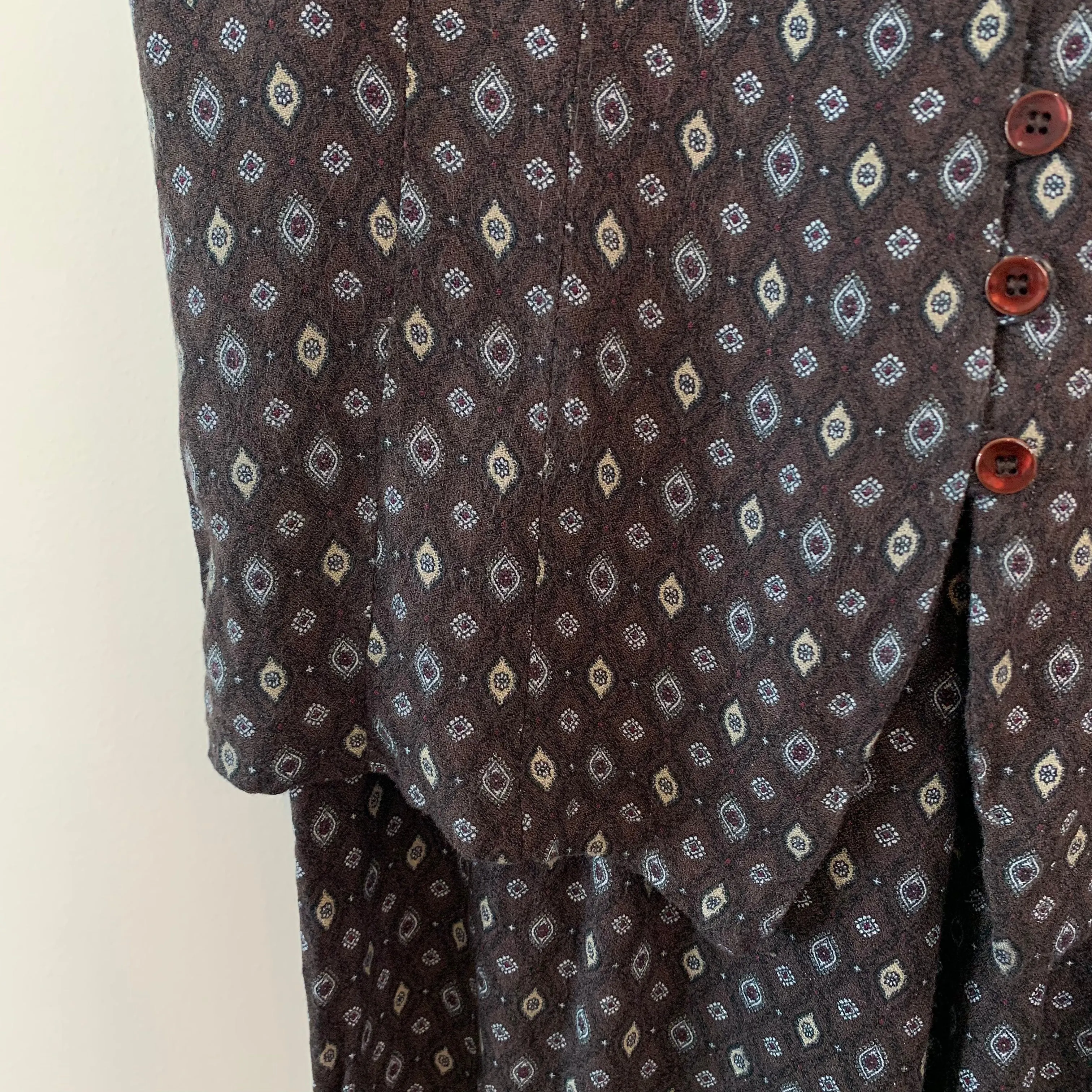 Vintage 90s New York Style Coordinating Vest and Pants Set